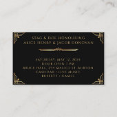 アールデコチケットジャックとジル・スタッグとドー 名刺 (裏面)