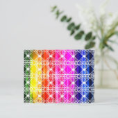 アールデコチャクラカラー美エレガントしいシックおもしろい ポストカード (スタンド正面)