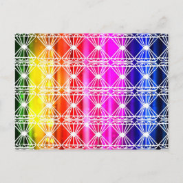 アールデコチャクラカラー美エレガントしいシックおもしろい ポストカード