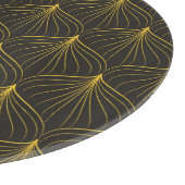 アールデコチャーム:ヴィンテージ幾何学的シームレス カッティングボード (角)