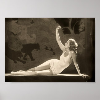 アールデコツァイグフェルドの女の子のポスター ポスター