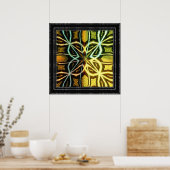 アールデコテクスチ#07 ポスター (キッチン)