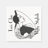 アールデコテーブルナプキン スタンダードカクテルナプキン (正面)