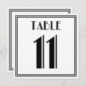 アールデコテーブル番号11 招待状 (正面/裏面)