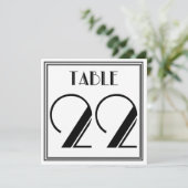 アールデコテーブル番号22 招待状 (スタンド正面)