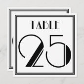 アールデコテーブル番号25 招待状 (正面/裏面)