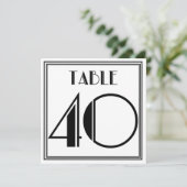 アールデコテーブル番号40 招待状 (スタンド正面)