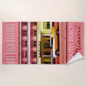 アールデコディストリクトサウスビーチマイアミ ビーチタオル (正面)