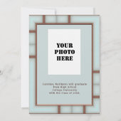 アールデコディナーの卒業 招待状 (裏面)