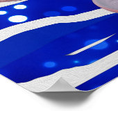 アールデコディヴァレディーブルーシャンパーニュ ポスター (角)