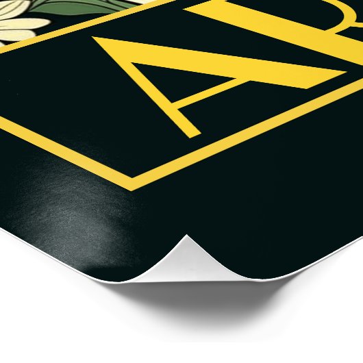 アールデコデイウーマン&フラワーズ ポスター (コーナー)