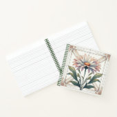 アールデコデイジースパイラルノートブック ノートブック (内部)