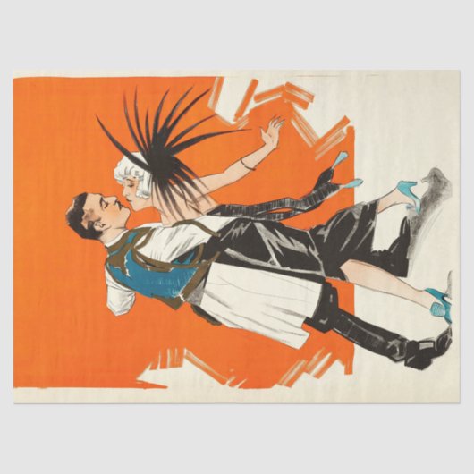 アールデコデコップフラッパー1920のデコページ 薄葉紙 (正面)