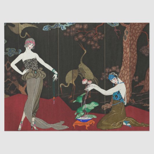 アールデコデコップフラッパー1920のデコページ 薄葉紙 (正面)