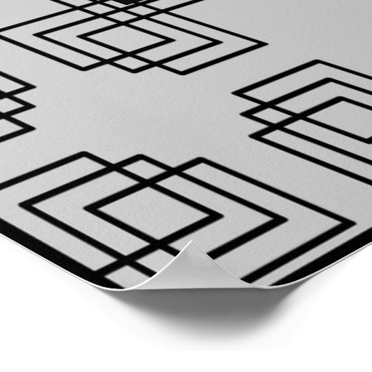 アールデコデザインとエルテの手紙Rポスター ポスター (角)