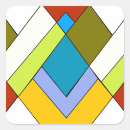 アールデコデザインシール スクエアシール