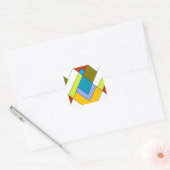 アールデコデザインシール スクエアシール (封筒)