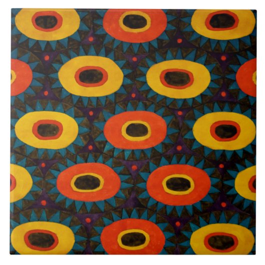 アールデコデザインセラミックス タイル (正面)