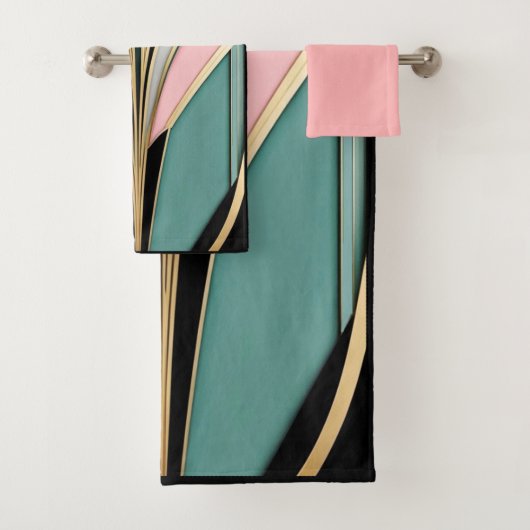 アールデコデザインバスタオルセット。 バスタオルセット (インサイチュ)