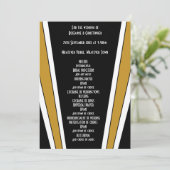 アールデコデザインブラックと金ゴールド結婚ズ プログラム (スタンド正面)