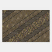 アールデコデザイン3枚3デザインギフトラップ ラッピングペーパーシート (正面3)