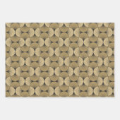 アールデコデザイン3枚3デザインギフトラップ ラッピングペーパーシート (正面2)