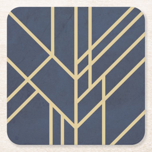 アールデコデザイン スクエアペーパーコースター (正面)