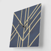 アールデコデザイン スクエア壁時計 (傾斜)