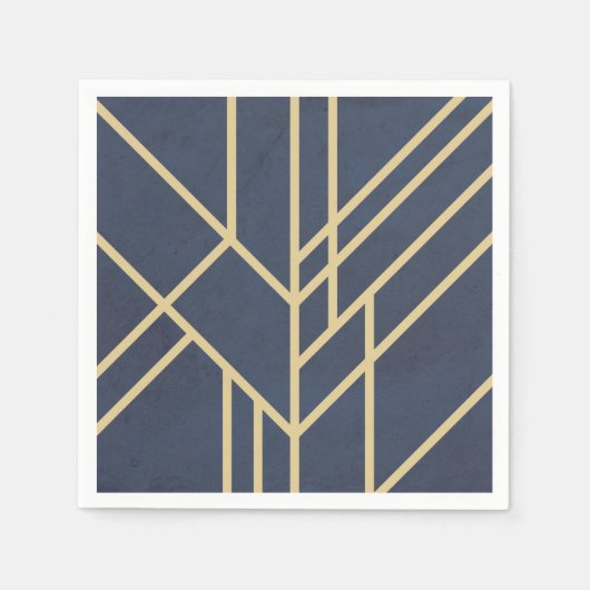 アールデコデザイン スタンダードカクテルナプキン (正面)