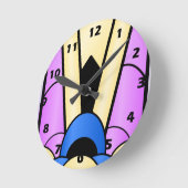 アールデコデザイン ラウンド壁時計 (傾斜)