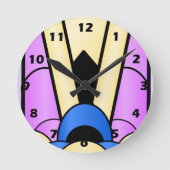 アールデコデザイン ラウンド壁時計 (正面)