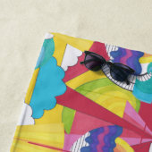 アールデコデザイン、抽象芸術、名前 ビーチタオル (インサイチュ)