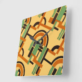 アールデコデザイン#7アットエムポロモファ スクエア壁時計 (傾斜)