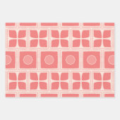 アールデコデュオトンのピンクデザイン紙 ラッピングペーパーシート (正面2)