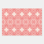 アールデコデュオトンのピンクデザイン紙 ラッピングペーパーシート (正面)