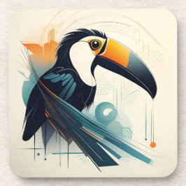 アールデコトゥーカン鳥懸命プラスチックコースターセット コースター