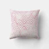 アールデコトライバルピンクホワイトジオメトリ大理石 クッション (裏面)