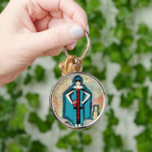 アールデコトラベルラバーキーリング/キーチェーン キーホルダー (手)