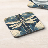 アールデコトンボのコースターセット コースター (左側)