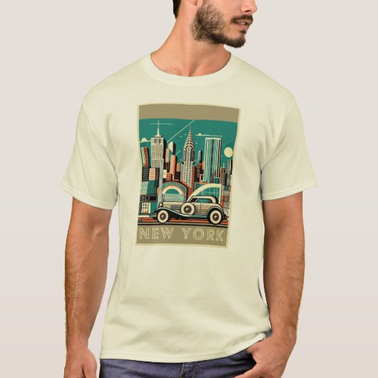アールデコニューヨークシティ Tシャツ (正面)