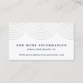 アールデコネイビーストリングライトウェブサイトエンクロージャカード エンクロージャーカード (正面)