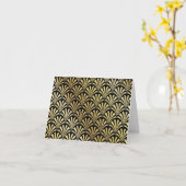 アールデコノートカード カード (黄色い花)