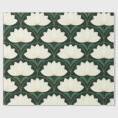 アールデコハス花オンゴールデンファンの形 ラッピングペーパー (フラット)