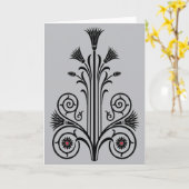 アールデコハス（エジプト） カード (黄色い花)