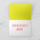 アールデコハッピーバースデーカード カード (内部)