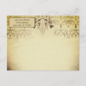 アールデコハミングバード彼は私の避難所Psalm 91 ポストカード (裏面)