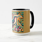 アールデコハミングバード マグカップ (正面右)