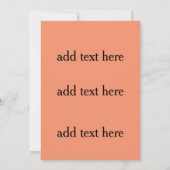 アールデコハローウィンパーティブラックキャットカボチャ 招待状 (裏面)