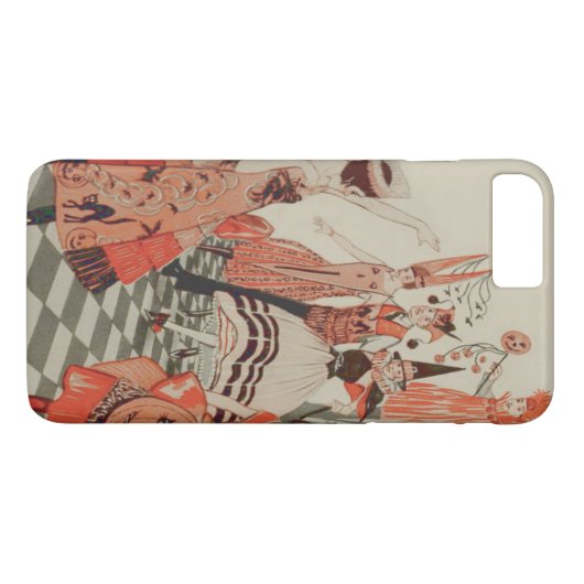 アールデコハローウィンパーティブラックキャットカボチャ Case-Mate iPhoneケース (裏面(横))