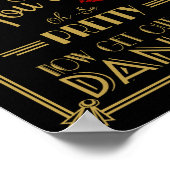 アールデコバスルーム今すぐ出て&ダンスプリント ポスター (角)